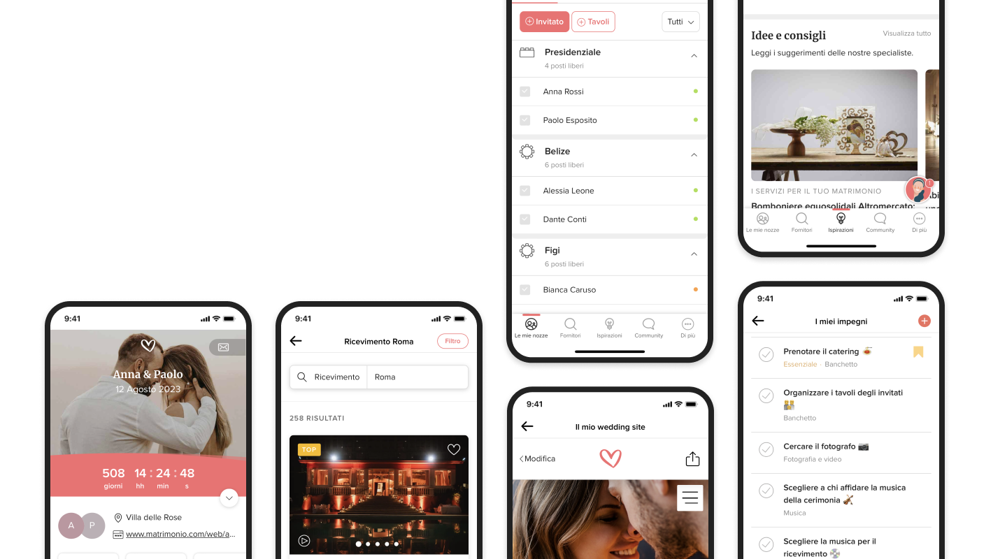 L'app più completa per organizzare le tue nozze